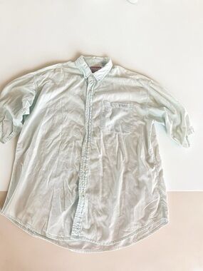 Staff Authentic Mint Oxford Shirt XL Cotton